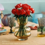 זר פרחים מלאכותיים להרכבה מאבני משחק